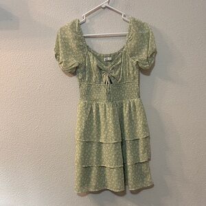 NWT Hollister Light Green Floral Dress